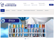 Tablet Screenshot of laborion.com.br
